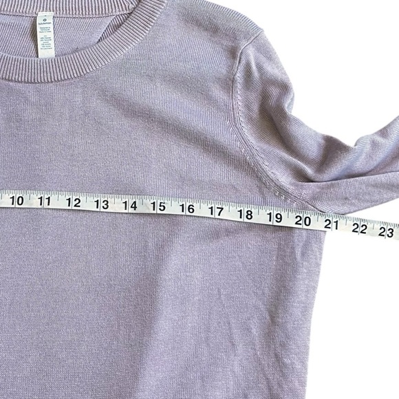 Lululemon Bring It Backbend Sweater- Pink Open Back Cashmere Blend-Size 4 - Picture 11 of 12